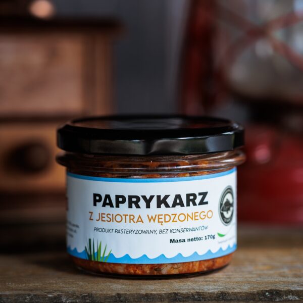 Paprykarz z jesiotra wędzonego  170g